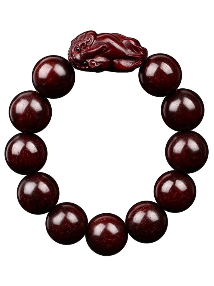 Sandalwood & Indian Rosewood Pixiu Prayer Bracelet for Men & Women