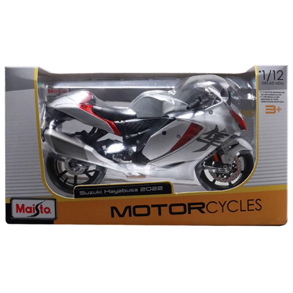 

Maisto 1:12 Suzuki Hayabusa 2022 Motorcycle Diecast Model, Silver