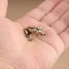 1pc Vintage Brass Frog Figurine - Decorative Golden Toad for Home, Office, or Car - Ideal for Tea Ceremony & Animal Lovers, Tea Pet Decor