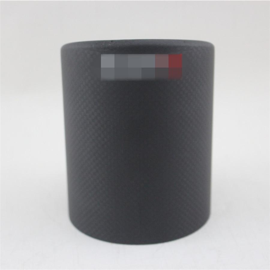 Cubierta de Escape de Fibra de Carbono Real de 89 mm Punta de Silenciador de Escape Mate