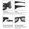 Dicey X7 Motorradbrille Mann Militär polarisierte Sonnenbrille Kugelsichere Luftkissen-Schießbrille mit Plus-Linse für Motorrad-Fahrrad