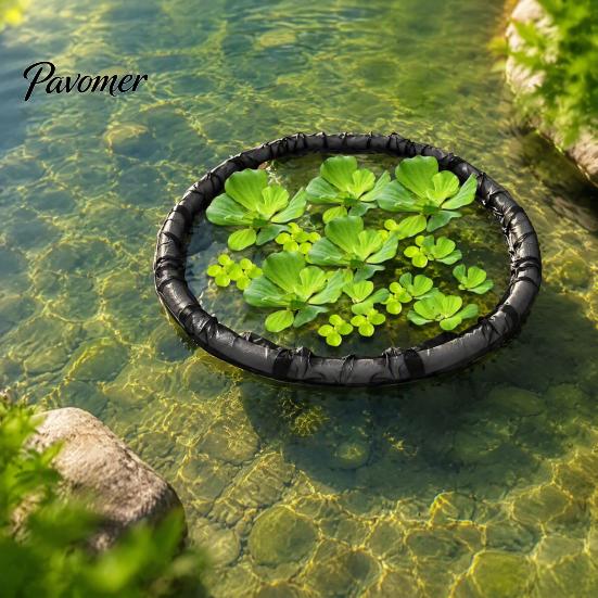 Floating Hydroponic Planter Plant Protector, Fine Mesh Fish Barrier, Pond Ecosystem Maintenance Protector Net, Guard Netting for Aquatic Plants Basket