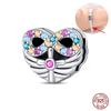 Brand New Copper Metal Trendy Fashion Heart Butterfly Cat Claw Charm Bead Components Bead Components Ideal Designed For 3mm Bracelet High Quality