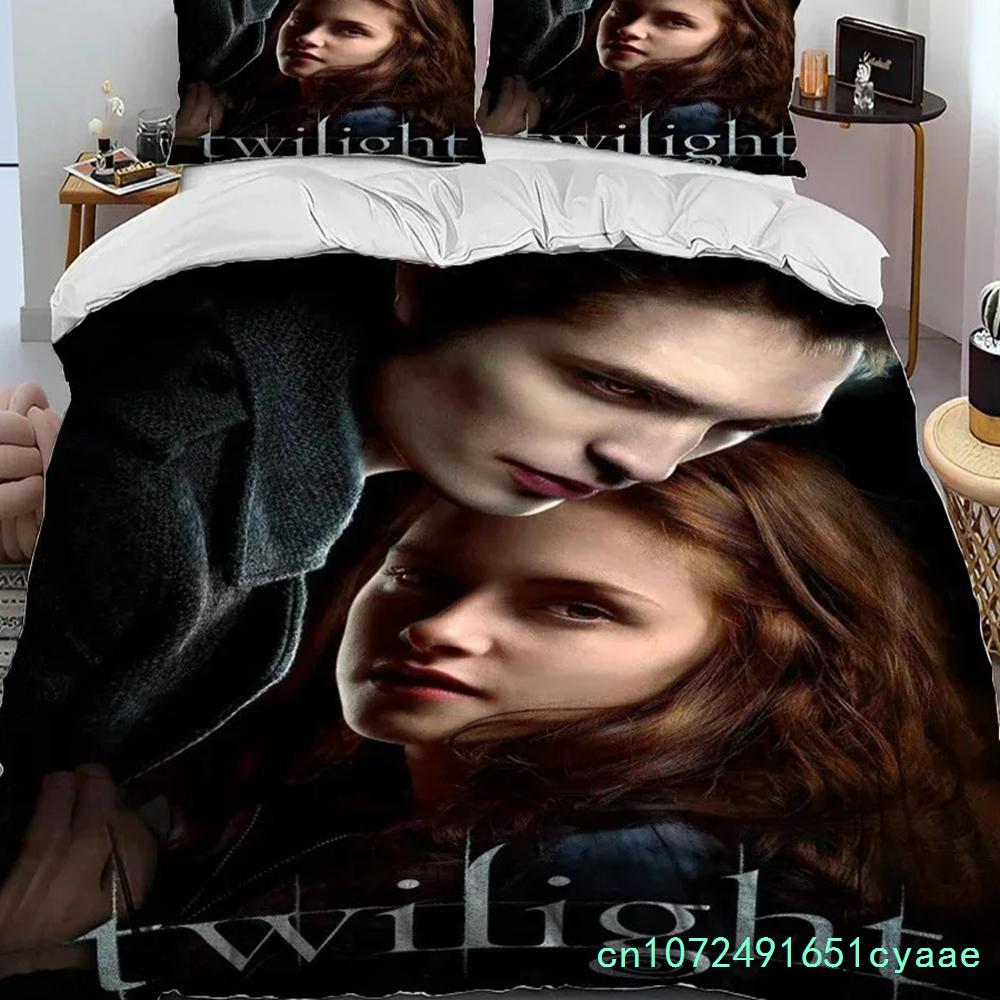 Die Twilight Saga Bettwäsche-Set Einzelbett Twin Full Queen King Size Bettwäsche-Set Vampir-Mädchen Bettbezug Bettwäsche Anzug Geburtstagsgeschenk