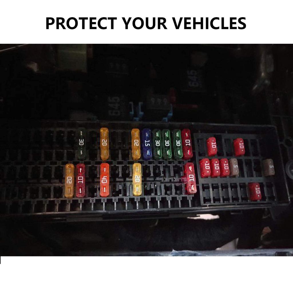 JUTOSU Blade Fuse, Car Blade Fuse APM/ATM Universal Car Fuse