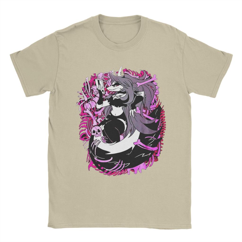 Helluvas Bosses Loona Dessin Animé T-shirts Unisexe T-shirt Drôle Manches Courtes Col Rond T-shirts Tops Impression Coton Pur