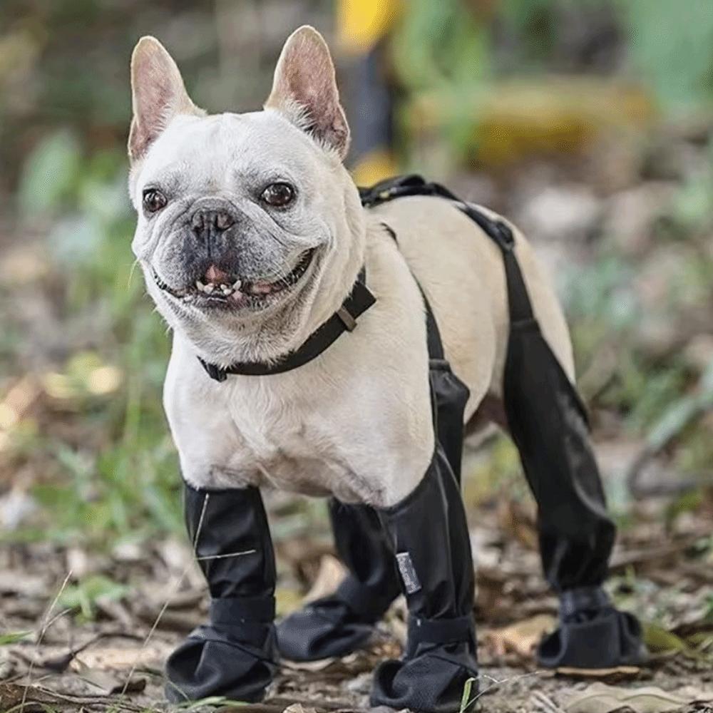 Breathable Dog Rain Boots Adjustable Pets Paws Protector Easy To Use Dog Suspender Boots Walking