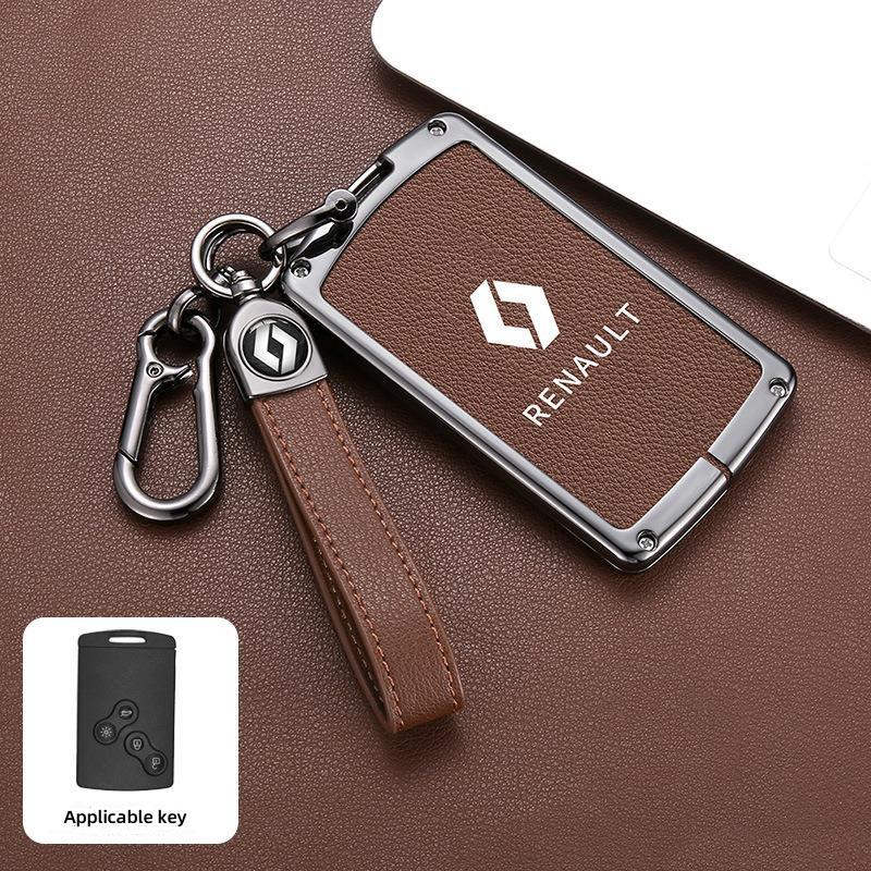 

Hub Caps Zinc Alloy Car Key Case Bag Metal Key Shell For Renault Sandero Duster Clio 5 Captur Austral Kadjar Megane Logan Arkan