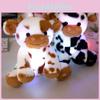 Adorable Glow In The Dark Plush Cow Doll Soft Stuffed Animal For Kids And Infants