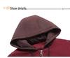 Plus Size Hooded Velvet Coat for Middle-Aged Women - Fashionable Cotton-Padded Jacket