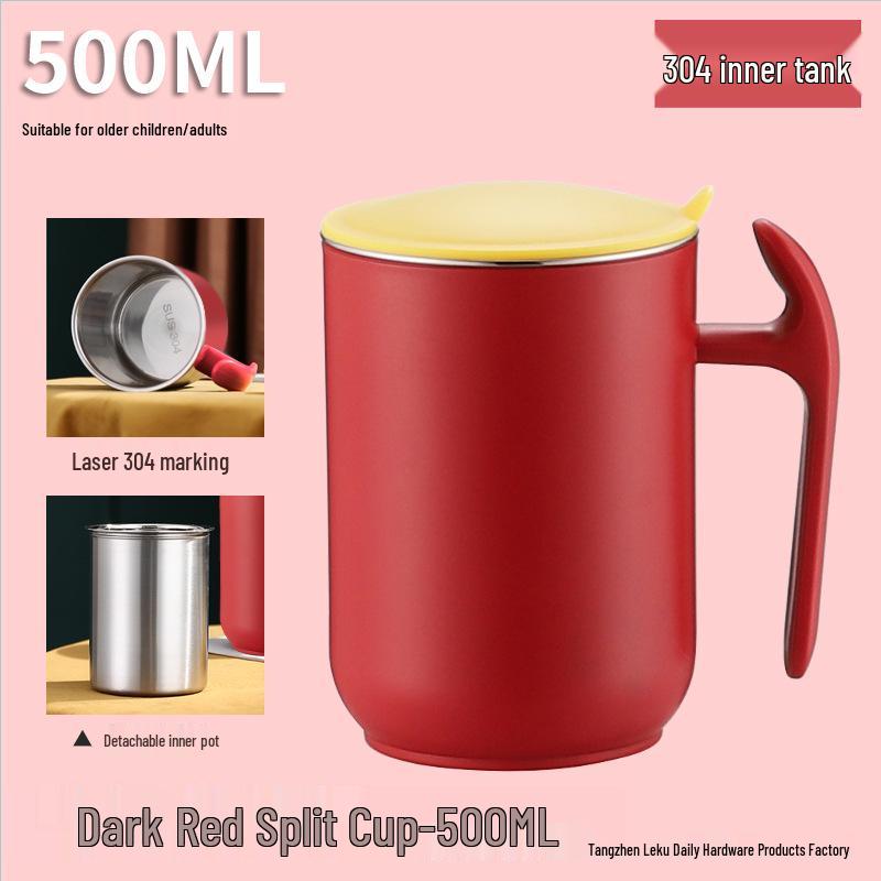 304 Stainless Steel Cartoon Water Cup with Lid for Kids - Children's Milk and Drinking Mug