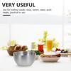 Stainless Steel Rice Bowl Heat-Resistant Korean Design Multi-Function for Home and Parties Stainless Steel Cups