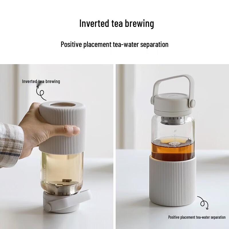 Buydeem Tianxi Portable Glass Tea Infuser Bottle 630ml