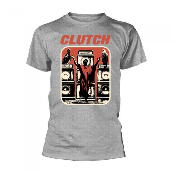 Clutch - Camiseta unisex para adultos Mesías S gris