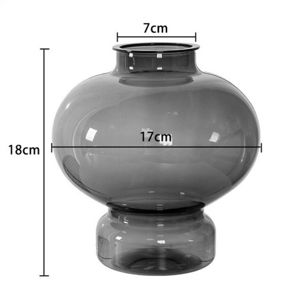 

Пластикова Настільна Скляна Ваза для Квітів Прозора Пляшка для Ароматерапії Модна Ваза для Гідропонних Рослин сірий
