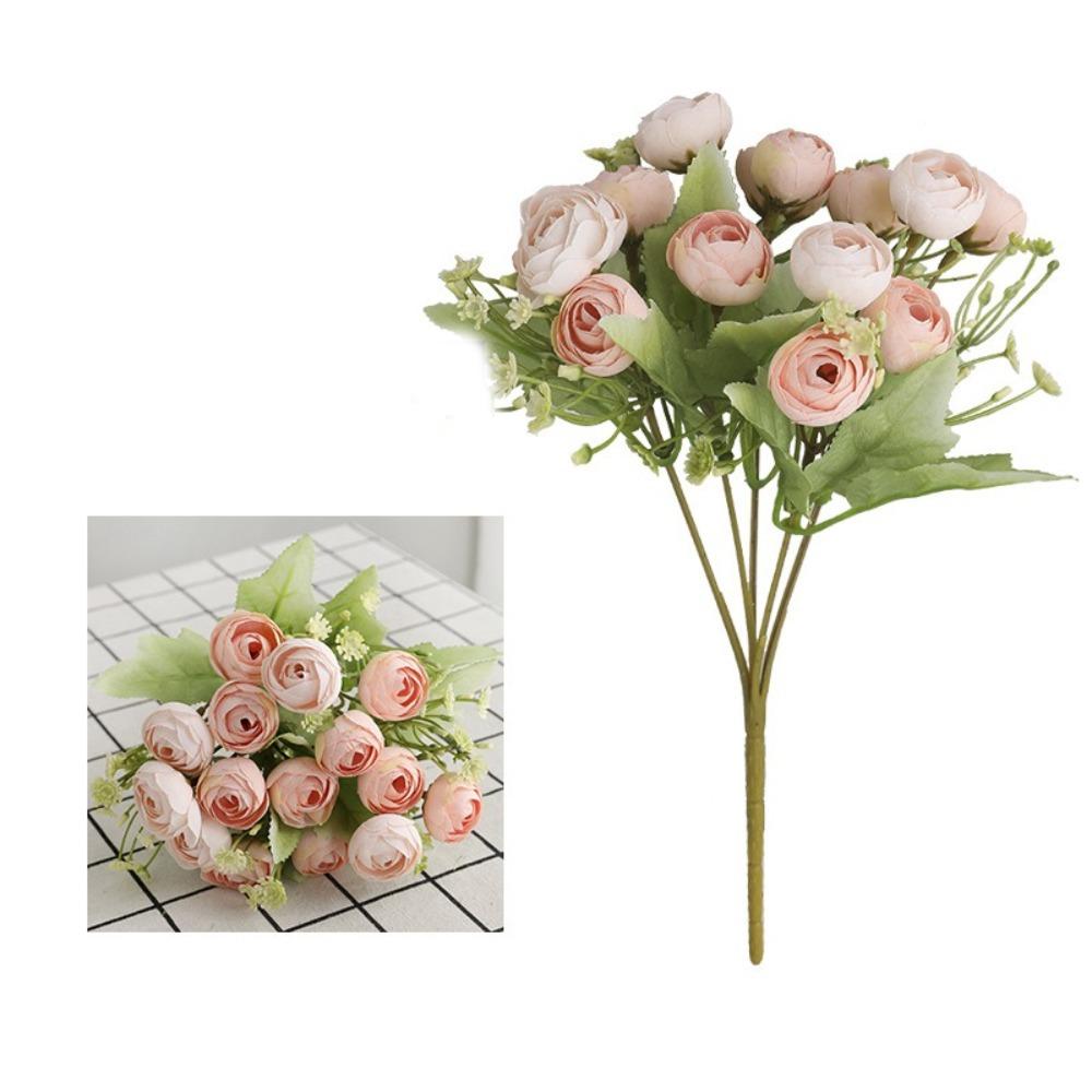 

Букет штучних троянд із шовкової тканини Ретро пучок троянд НОВІ Штучні квіти Опора для фотографій шампанського