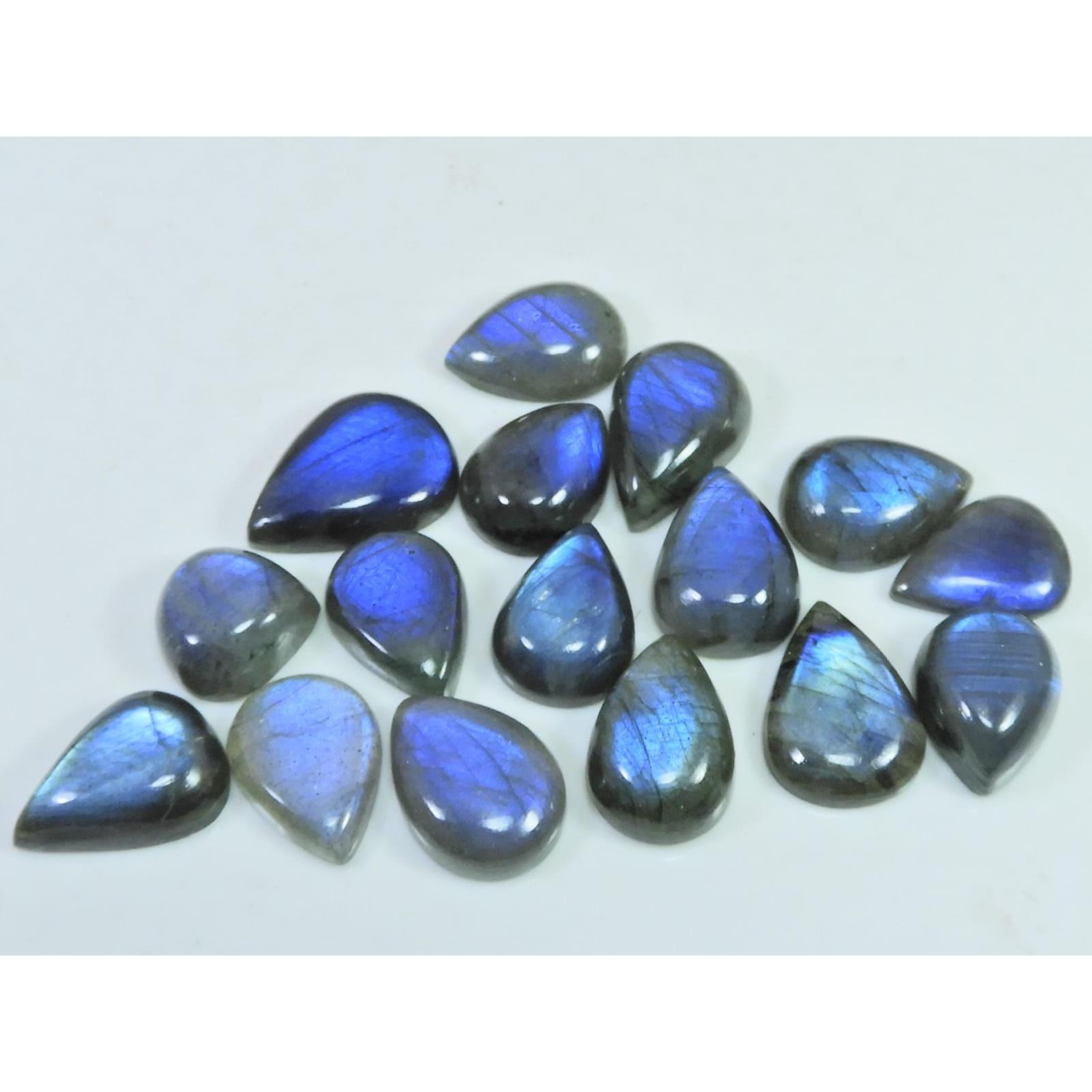 

13X13-14X20ММ Натуральный Смесь Лабрадорита Кабошон Камень 16 Шт. Партия C-1810