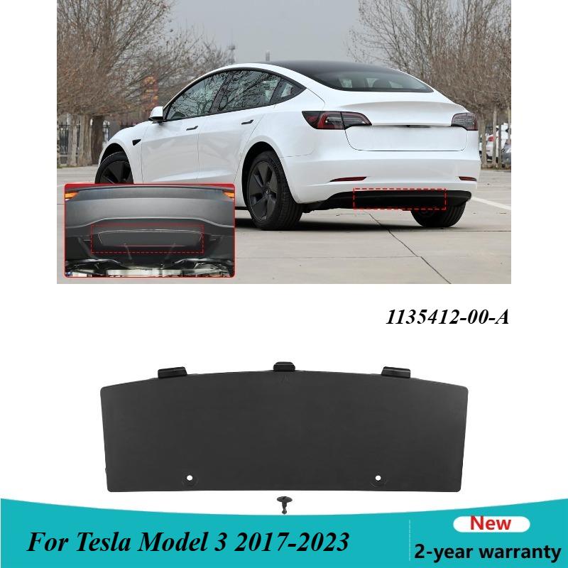 1135412-00-A Rear Bumper Tow Hitch Hook Cap Cover Trim For Tesla Model 3 2017-2023 113541200A Lower Shield Cover Replacement