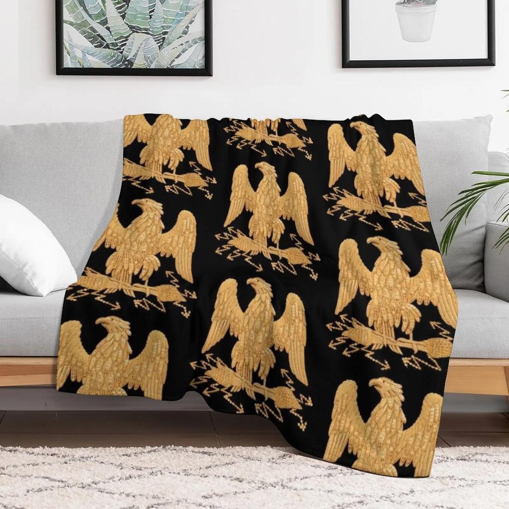 Napoleonic French Imperial Eagle Throw Blanket Reusable Durable Soft Blanket for All Seasons