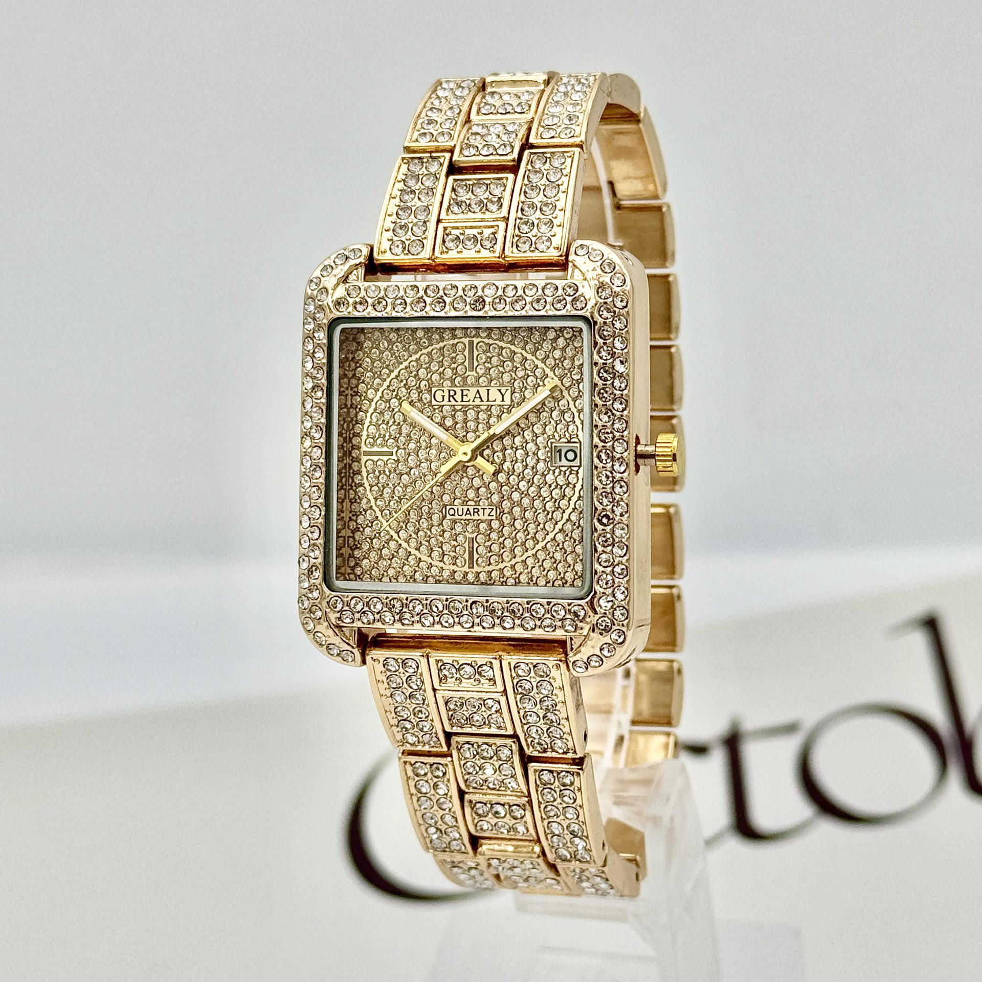 Luminous Quartz Ladies Watches with Calendar - Fashionable Star Design