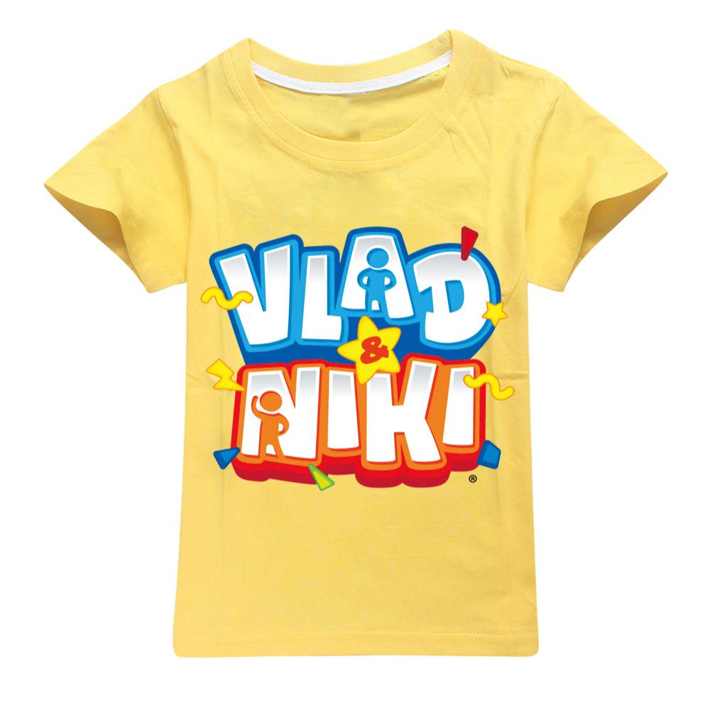 

Children Cute Vlad Niki Clothes Kids Summer Fashion T-shirt Baby Boys Cartoon Tshirts Toddler Girls Short Sleeve Casual Tops 100