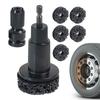 Pulitore per prigionieri ruota Kit di rettifica mozzo ruota Kit di pulizia rettifica freni Rimuovi ruggine Lucidatura Strumento automobilistico per dadi ruota