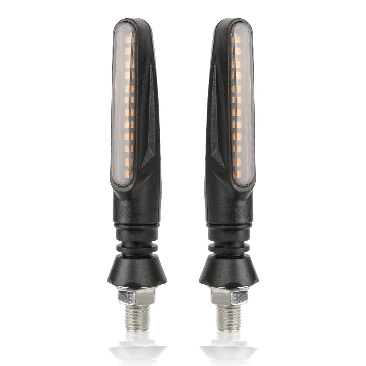 

2 шт. мотоциклетные указатели поворота 12 В светодиодный задний фонарь проточная вода мигалка IP68 гибкие мотоциклетные мигающие огни