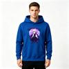 Men Anime Satoru Gojo Print Pullover Hoodie Casual Long Sleeve Sweatshirt for Daily Wear