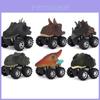 Set Of 6 Dinosaur Model Boomerang Cars Vibrant Mini Toy Gift For Kids