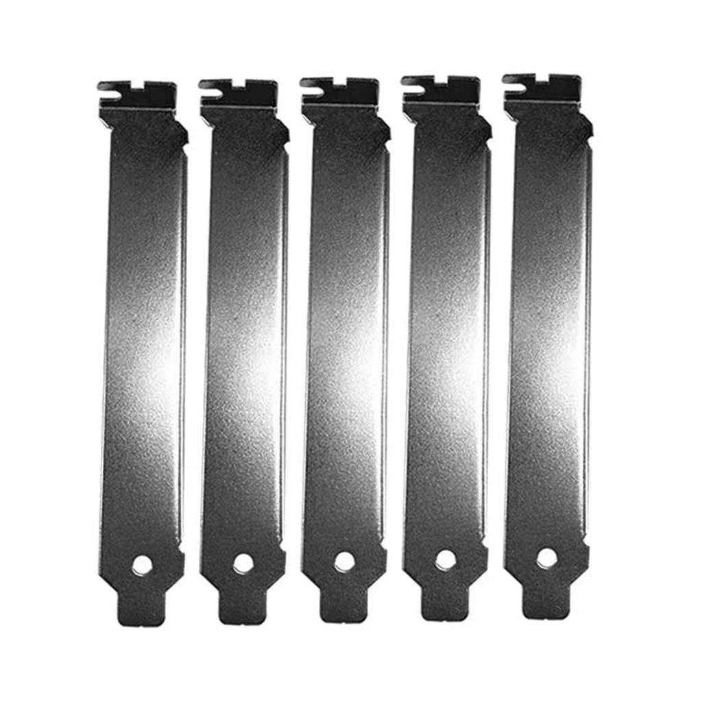 5pcs Black PCI Slot Cover Hard Steel Dust Filter Blanking Plate Vented Slot Covers for Computer Cases with Screws