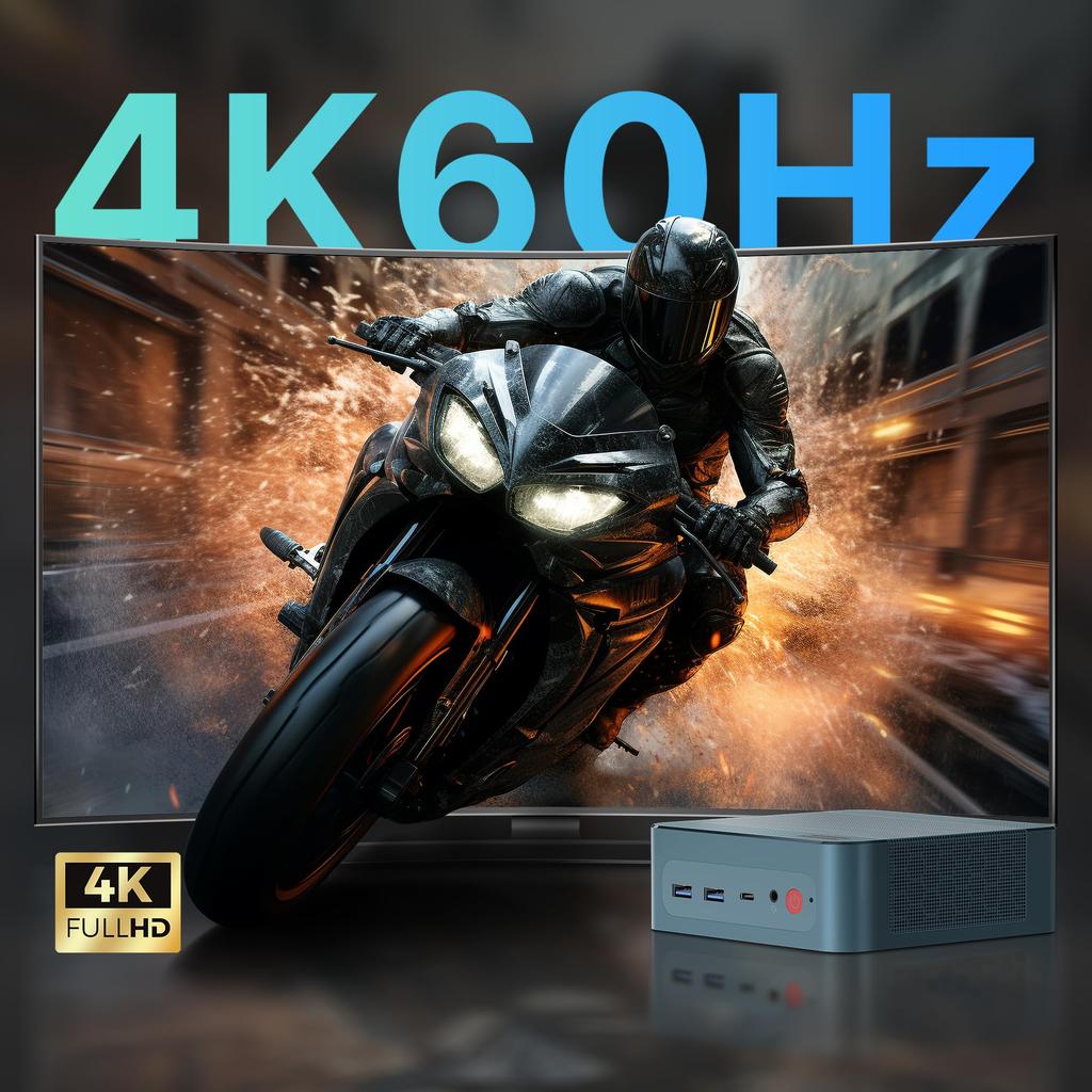 Intel Mini PC i5 12600H BOSGAME P2 Mini PC 32GB DDR4 3200Mhz RAM 512GB PCIe NVMe SSD Mini PC Vybaveno Windows 11 Pro WiFi 6E Dual LAN screen Gen2