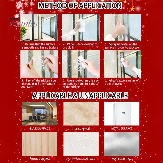 Static Glass Window Cling Chinese New Year Decoration, 2027 Goat Clings, Zodiac Home Art for Decals, Reusable Lunar Christmas Decor Store Decorations