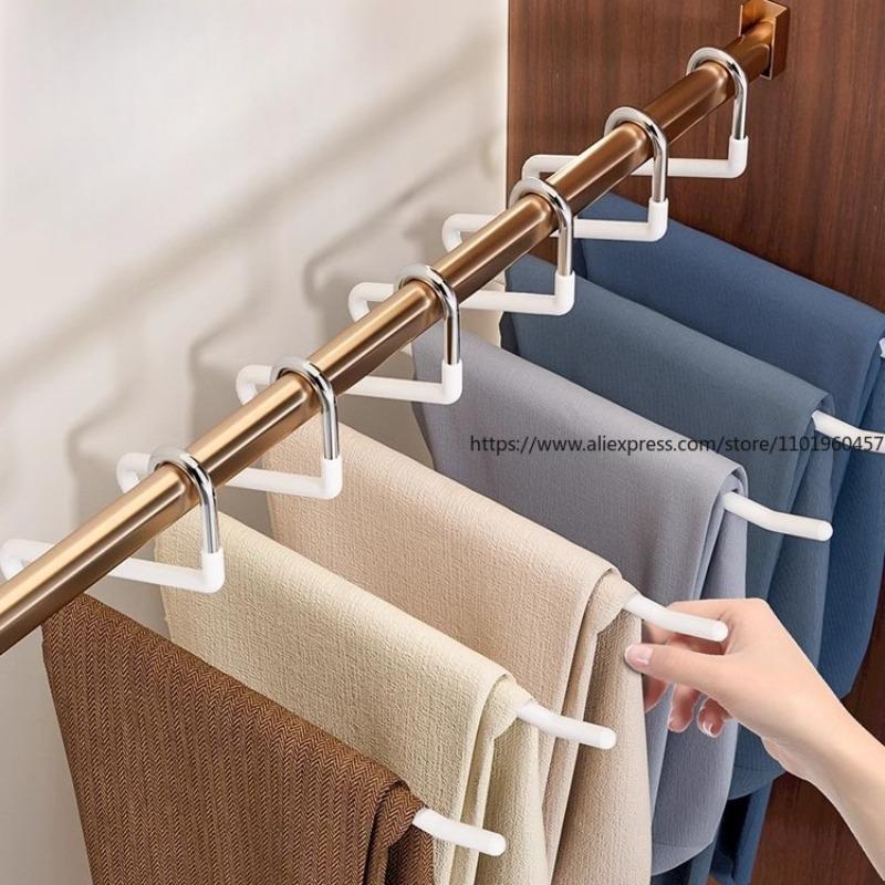 Goose-shaped Pants Hanger Multi-functional Stainless Steel Pants Rack Non-marking Pants Holder for Home Wardrobe