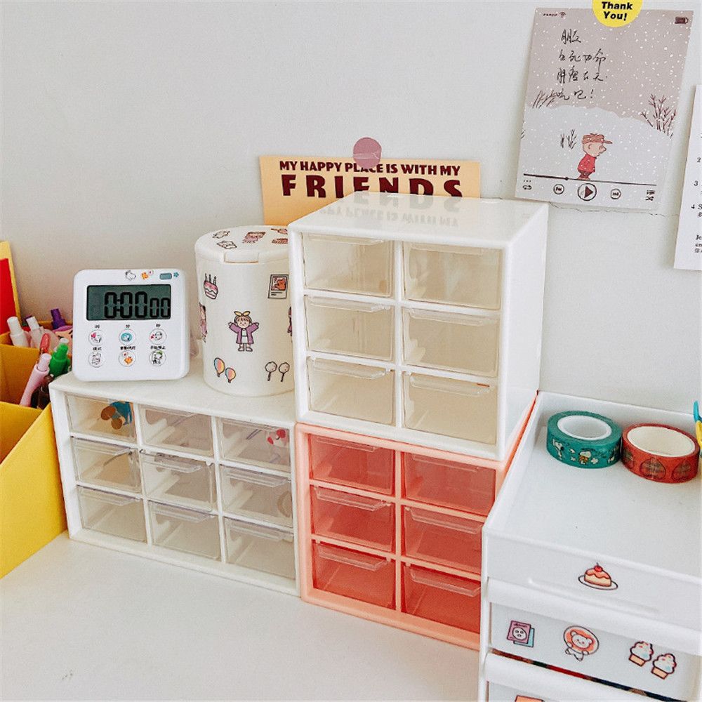 

Многофункциональный пылезащитный прозрачный ящик для организации ящика с шестью квадратными сетками для хранения