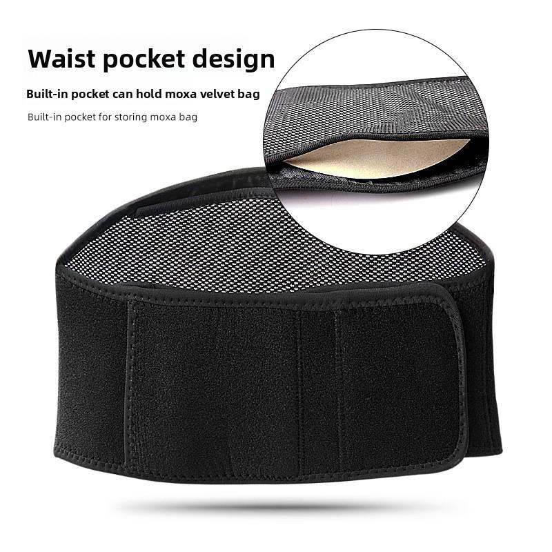New USB Electric Heating, Warm and Cold Waist Protection Velcro Adjustable Sports Support, Hot Compress Waist Belt