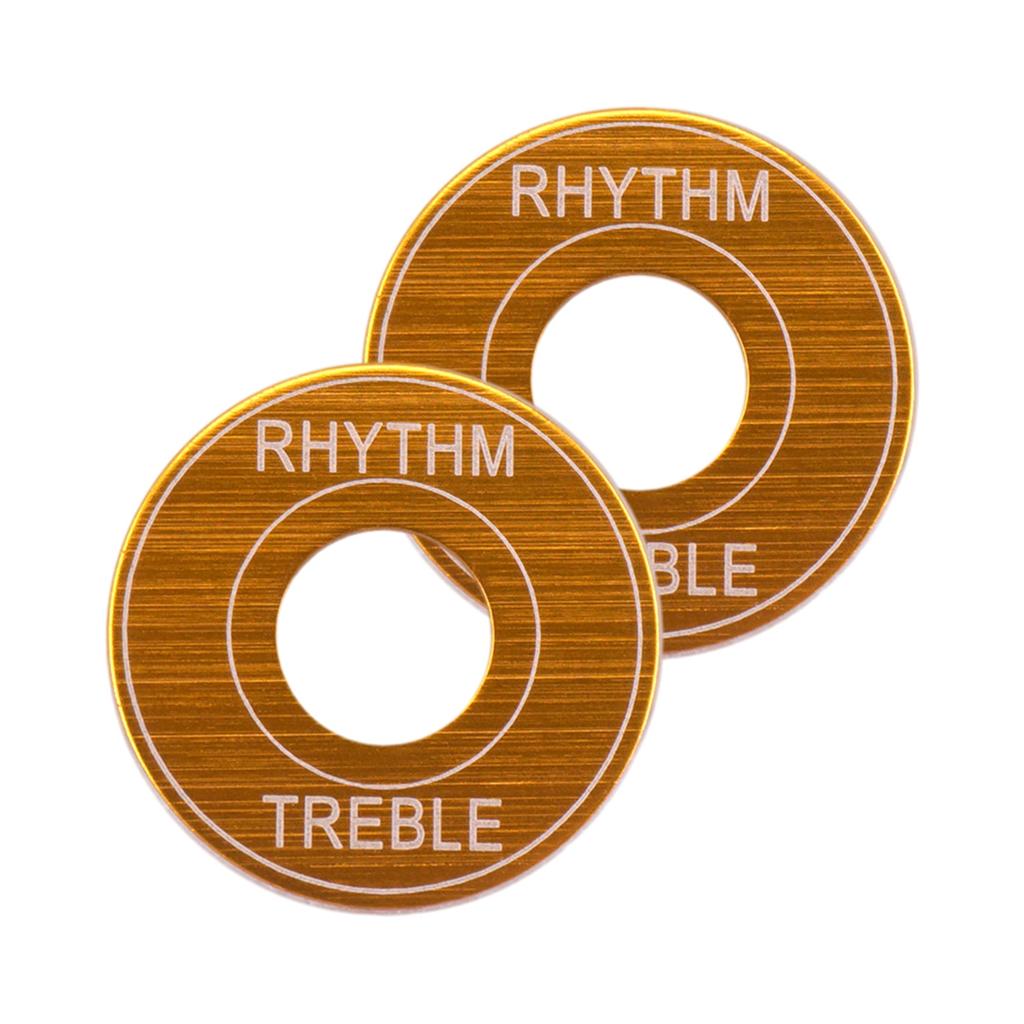 2Pcs Guitar Toggle Switch Ring Aluminum Alloy 3 Way Toggle Switch Washer Pickup Selector Ring Self Adhesive Backing