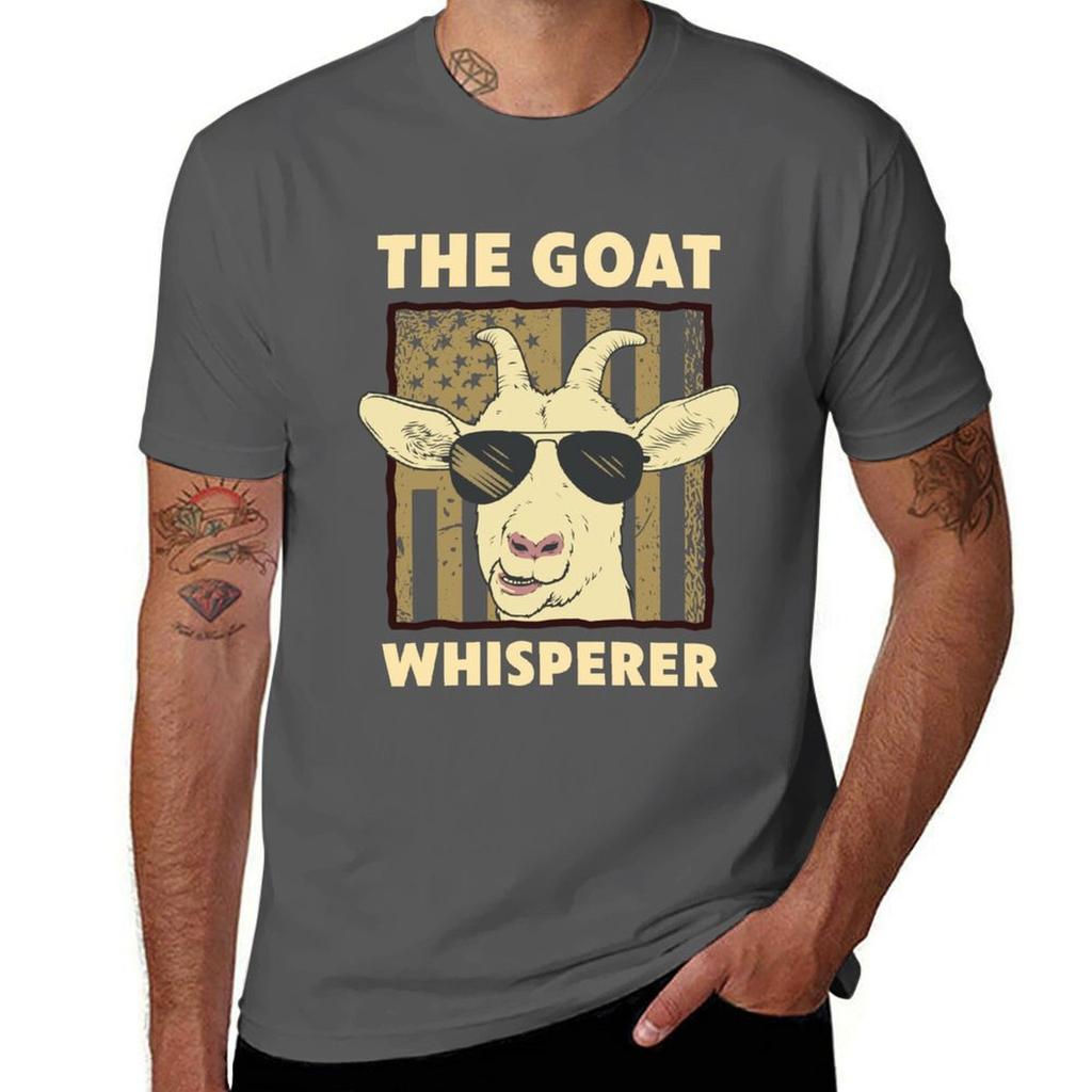 The Goat Whisperer Design For Unisex Unisex Farmer Goat Lover Tshirt Unisex T Shirt Cotton High Quality Cotton Tshirt 100 Tshirt