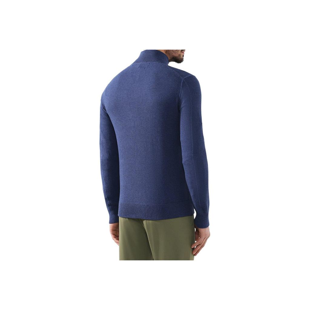 Polo Ralph Lauren Embroidered Pony Full-Zip Textured Knit Sweater Men Sweater 710936906-001
