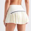 GMXIA Summer Pleated Culottes Sport Running Girls Shorts Fake Two Skirts Sport Tennis Skirt