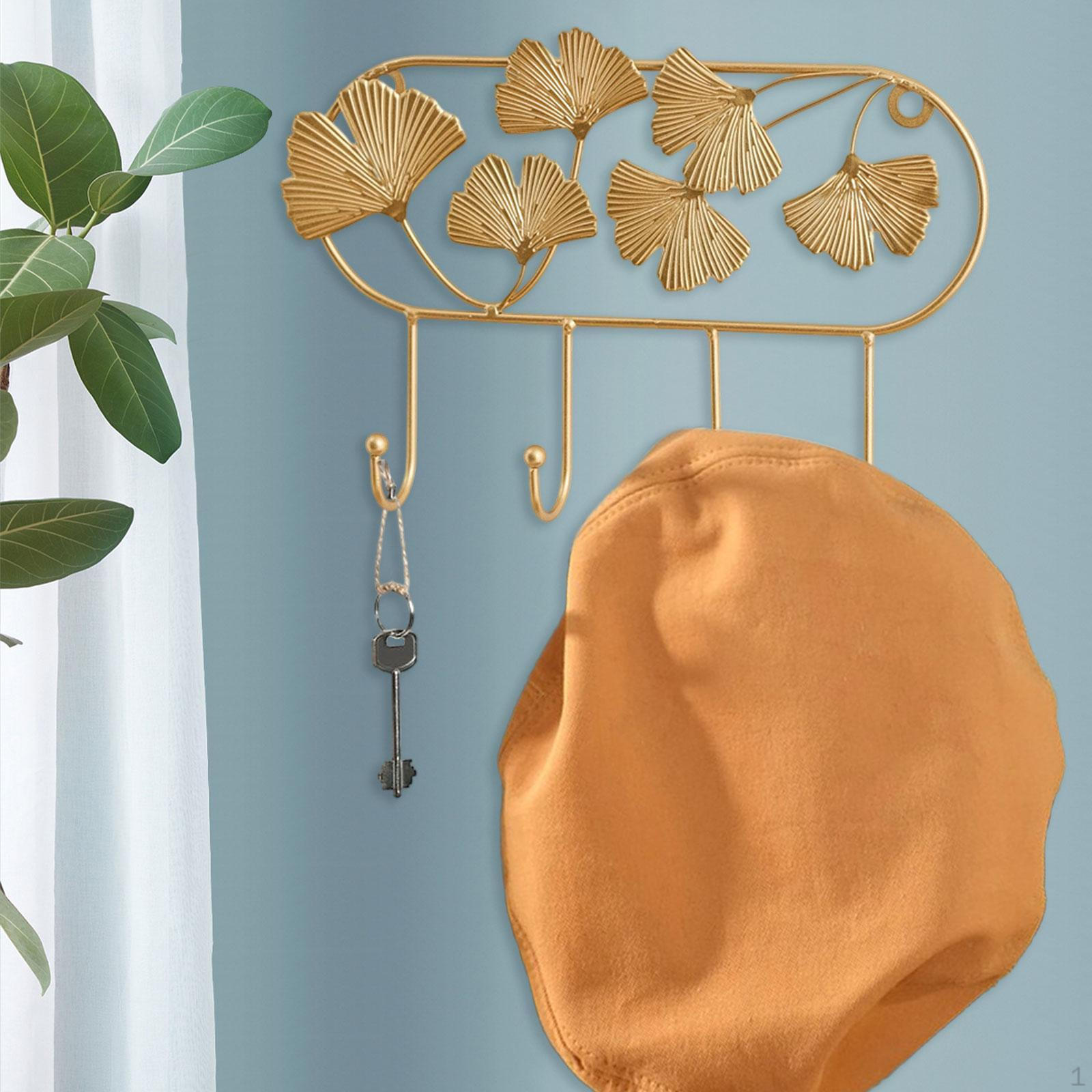 

Coat Hook Wall Mount Organizer for Home Entryway Kitchen Bathroom Square 4 Hooks