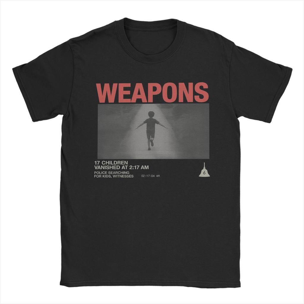 Herren T-Shirt Waffen Horrorfilm Genial Reine Baumwolle T-Shirts Kurzarm T-Shirt Rundhals Kleidung Grafikdruck