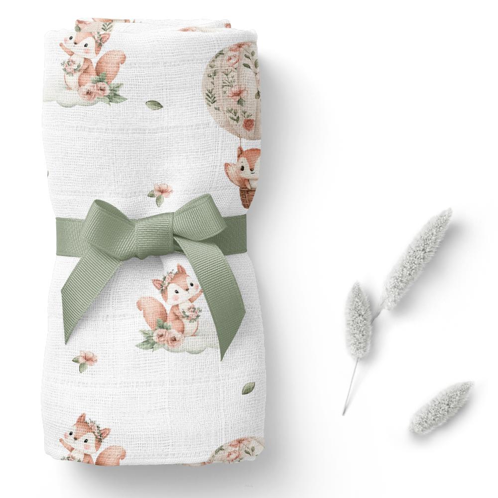 Bamboo diaper 75x75 (squirrels)