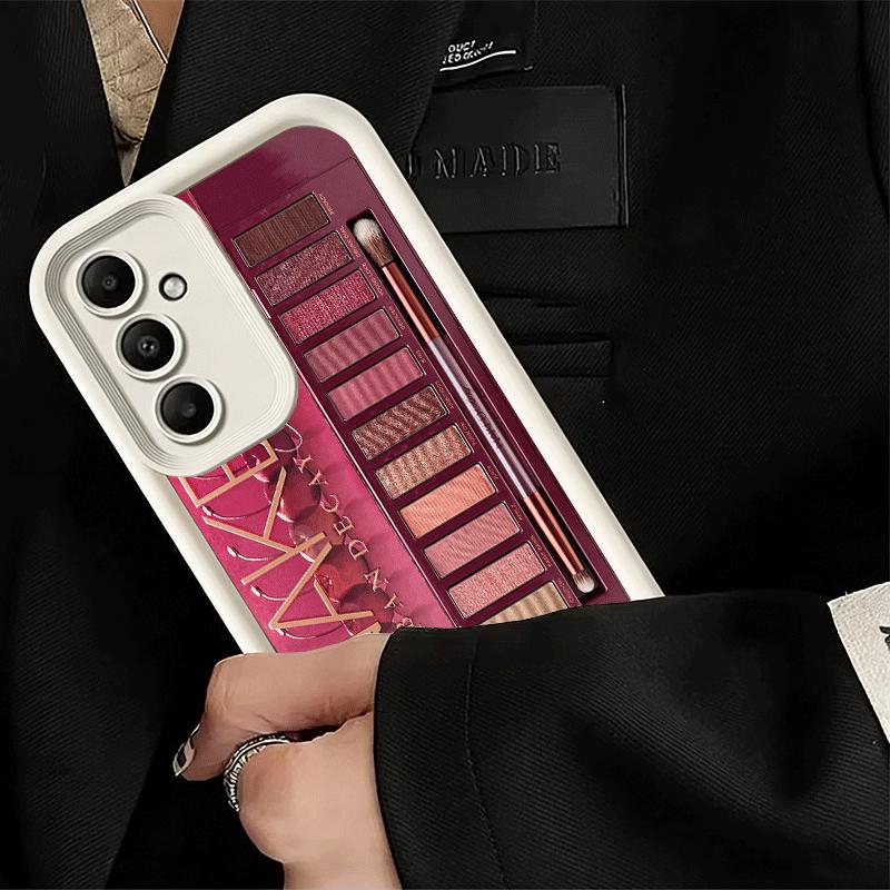 Phone Case for Samsung Galaxy A17 A16 A15 A14 A13 Makeup Eye Shadow Box Pattern A56 A36 A26 A55 A35 A25 A54 A34 A24 A53 A33 A23