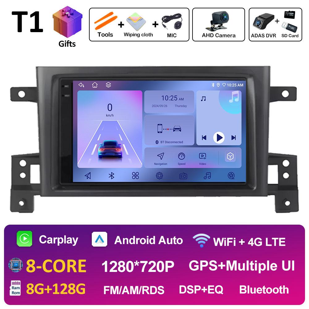 Smart System GPS Navigation For Suzuki Grand Vitara 3 2005 2006 2007 2008 2009 - 2015 Wireless Carplay Car Video Player No 2 din