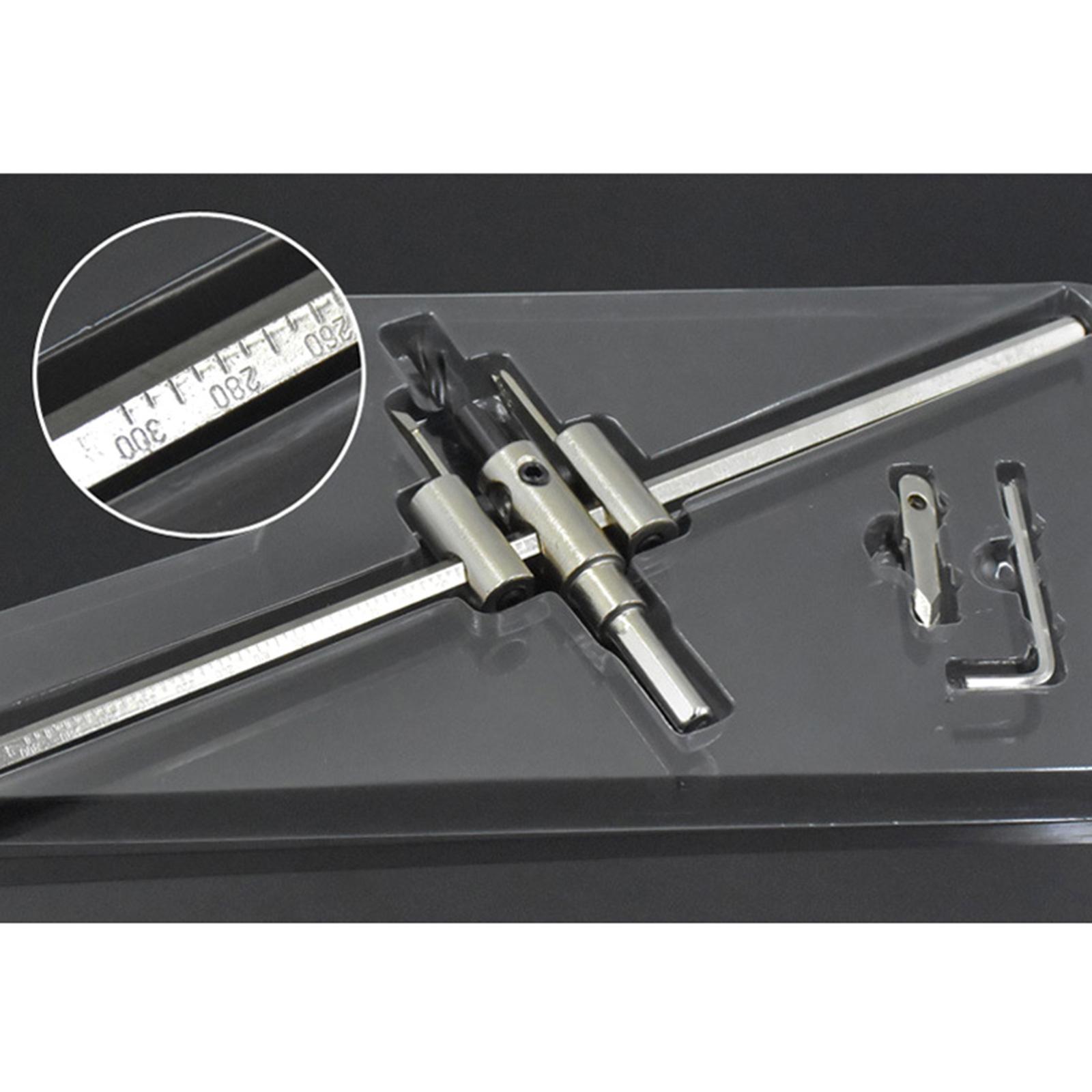 

30-120/200/300 мм регулируемый круглый резак для дерева, гипсокартона, беспроводная дрель, пила, круглое лезвие для резки, самолетный инструмент 3