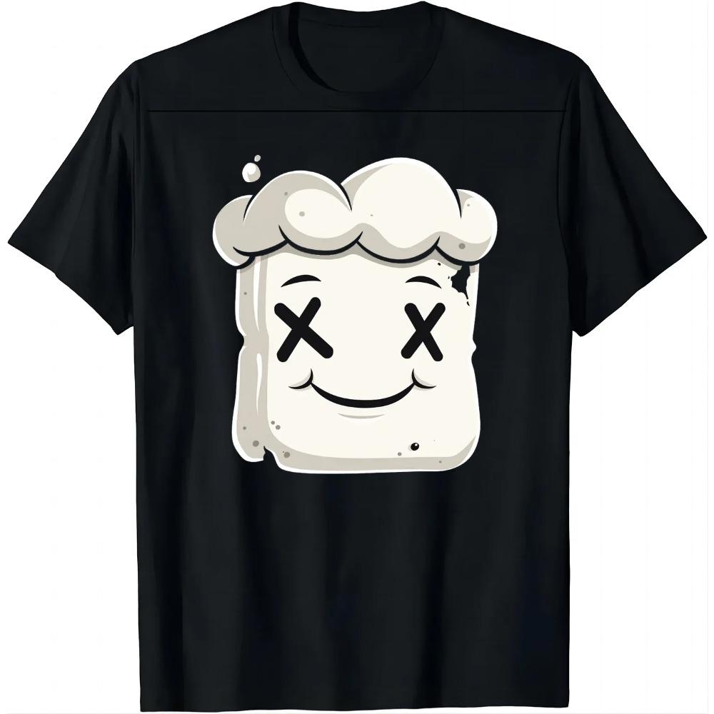 

Принт Конфетное лицо - Добавьте веселья в свой наряд Графические футболки Футболки Мужская одежда Топы Camisetas Уличная одежда Одежда унисекс XXXXXL чёрный