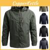 Men's Outdoor Soft Shell Jacket Tactical Hoodie With Water Repellent Coating