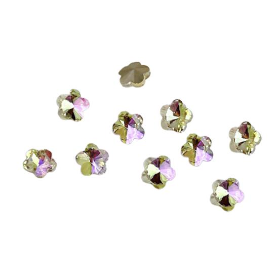 10ks/sada Nail Art Charm 3D vícetvaré DIY lesklé luxusní umělé křišťálové ozdoby na nehty zdobení nehtů domácí salon příslušenství na nehty