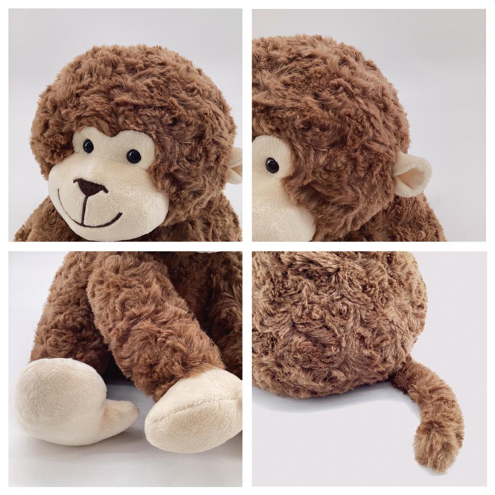 Cute Big Eye Monkey Plush Toy Simulation Stuffed Animal Doll Soft Hold Pillow Companion Toys for Children Birthday Gift for Kids