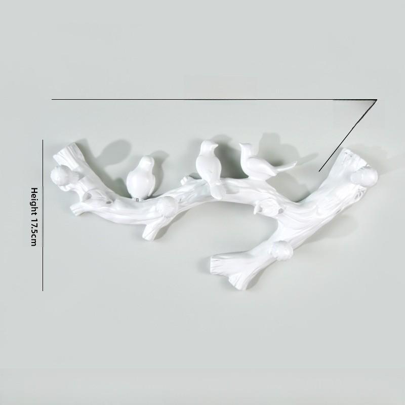 Sleek Bird Wall Hook Resin Organizer For Bathroom And Bedroom Storage Accessory